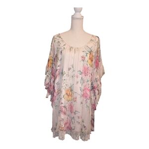 Johnny Was Floral Silk Dress - Size Small
